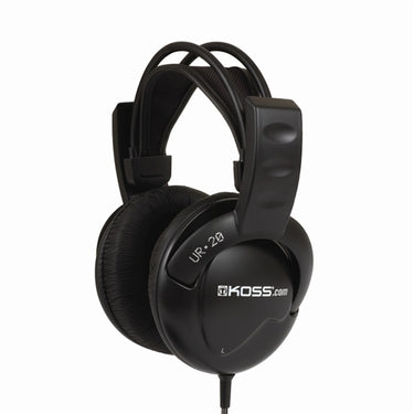 Koss UR20 Full-Size DJ Style Headphones for superior sound quality in bulk headphone packs for school.